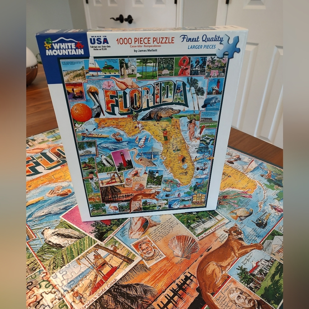White Mountain Florida Jigsaw Puzzle 1,000 Pieces Larger Size